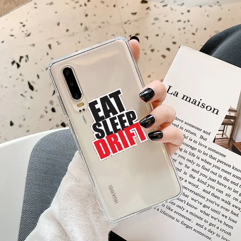 

jdm drift Phone Case Transparent for Samsung A71 S9 10 20 HUAWEI p30 40 honor 10i 8x xiaomi note 8 Pro 10t 11