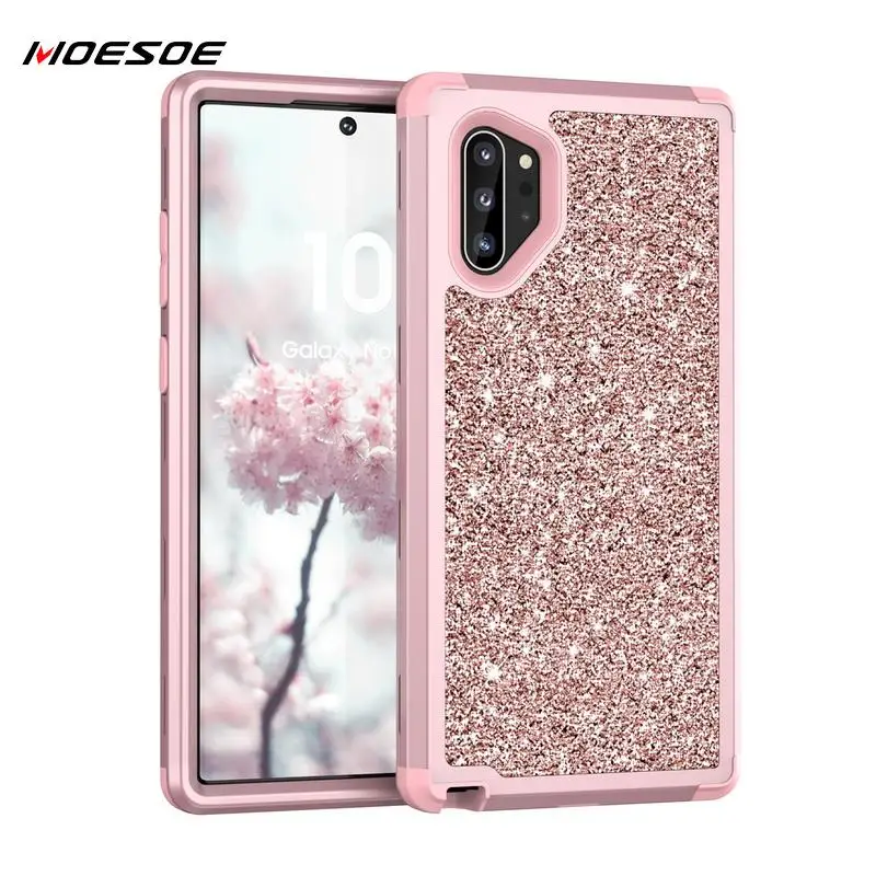 Роскошный блестящий противоударный чехол для телефона samsung Galaxy Note 10 Plus 9 S10 S9 Броня