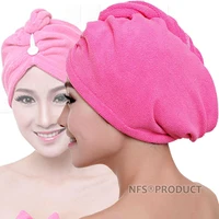 microfiber hair towel for women cherry red pink soft smooth quick dry absorbent bathroom washcloth for daily uses