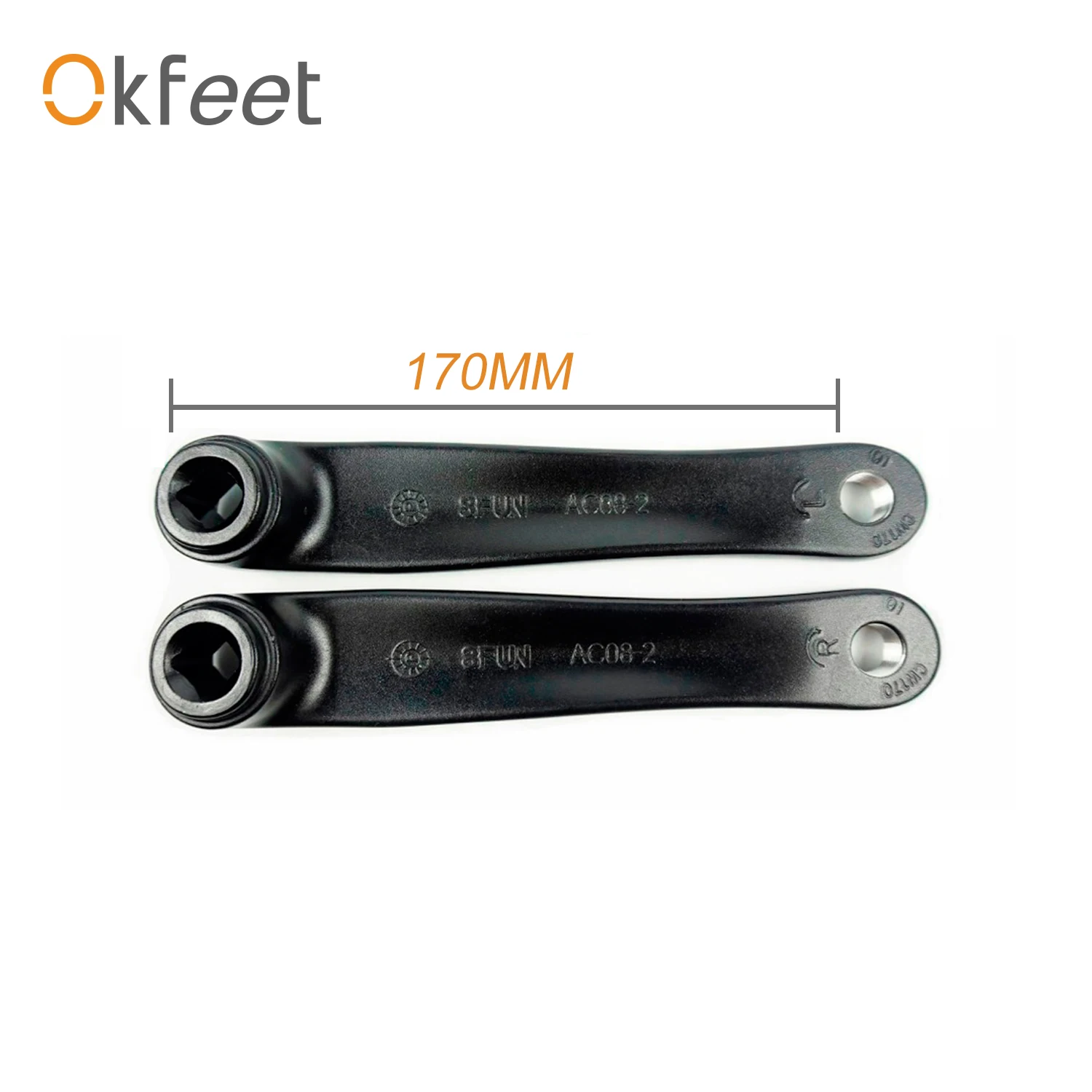 Okfeet eBIKE BAFANG велосипедный Кривошип BBS01 BBS02 BBSHD для электрических велосипедов Горный велосипед часть и аксессуары