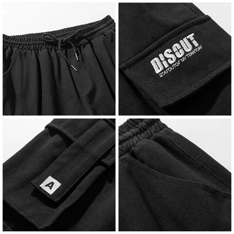 Мужские летние штаны модные прямые свободные шорты-карго в стиле хип-хоп