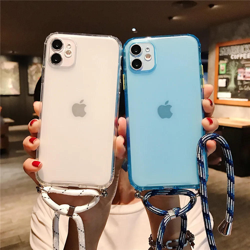 Чехол для телефона с цепочкой и шнуром ожерелье ремешок мобильный телефон чехол