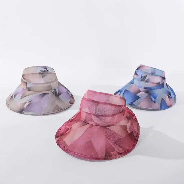 2020 Женская широкополая Летняя Пляжная Пустая Шляпа с широкими полями