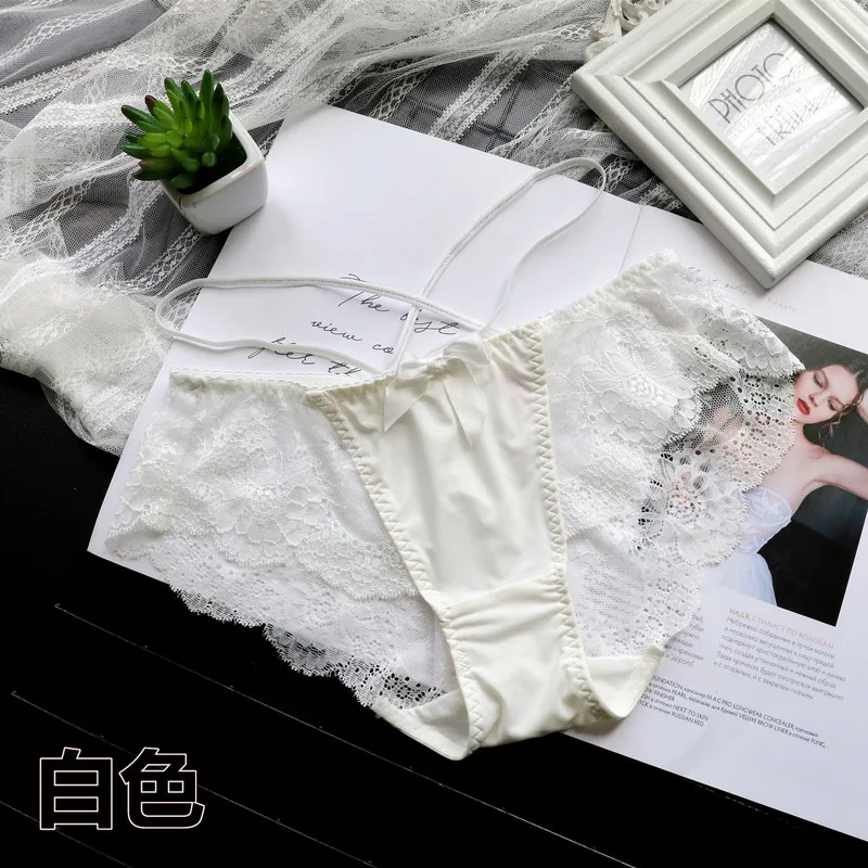 

Women's Briefs Lace Leopard-print Panties Thin Straps Low-waist Panties Calzoncillos Underwear Underpants calzones