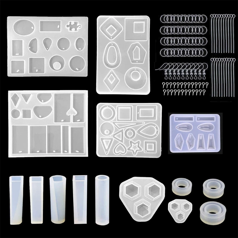 

Ручная работа Кристалл эпоксидная смола, форма DIY ремесла Ювелирные изделия Серьги делая инструмент ожерелье кулон литье силиконовые формы