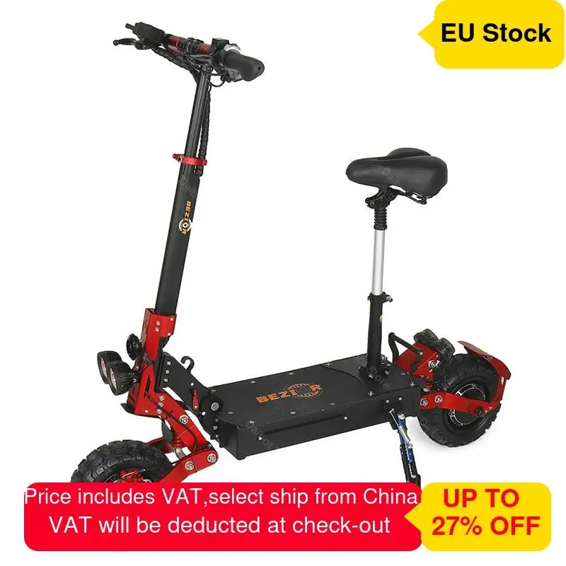 BEZIOR S2 электрический скутер с сидением 2 колеса электрические скутеры 2400 Вт 48В 65