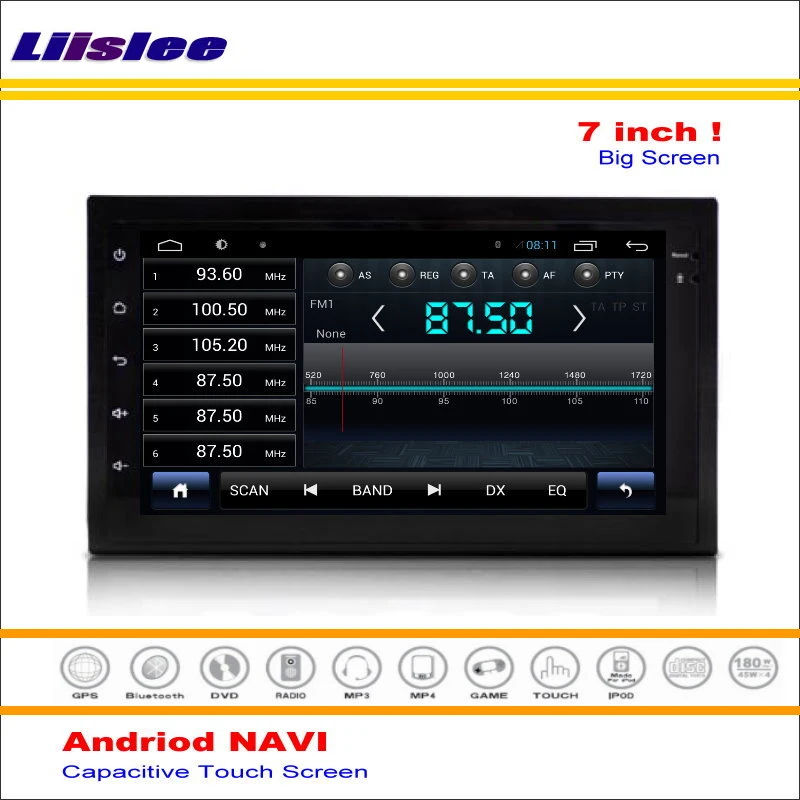 Автомобильная навигационная система Android с GPS навигацией для Nissan Frontier 2005 ~ 2009