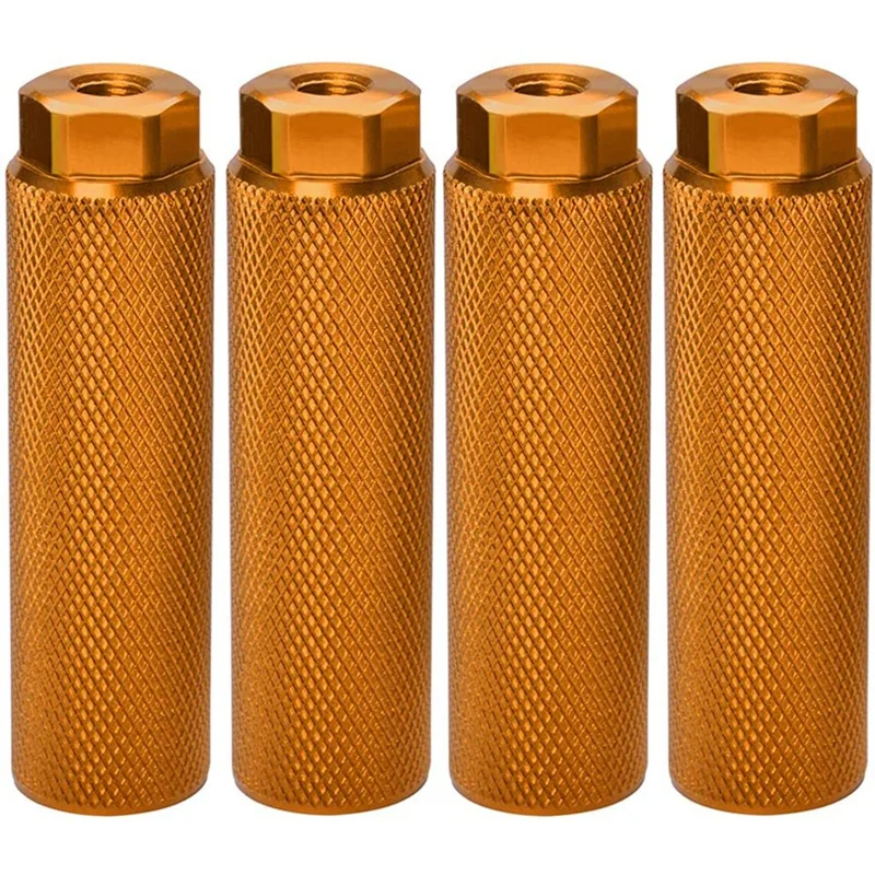 

4 Pcs Bike Pegs,Aluminum Alloy Anti-Skid Lead Foot Bicycle Pedals BMX Pegs for 3/8 Inch Axles Bicycle Accessories