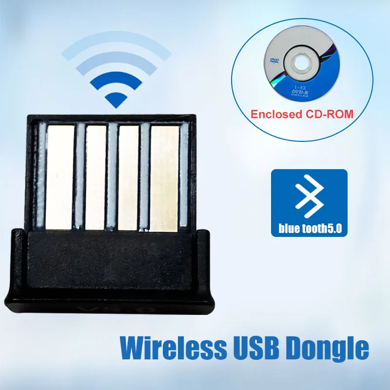 Bluetooth usb адаптер dongle 5 0 компьютер pc наушники для динамика автомобиля fone аудио