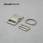 25 мм, серебристая металлическая флейта (металлическая пряжка + Регулируемая пряжка + D-образное кольцо) для рюкзака, сумки, тканевого ошейника для кошек и собак, аксессуар сделай сам