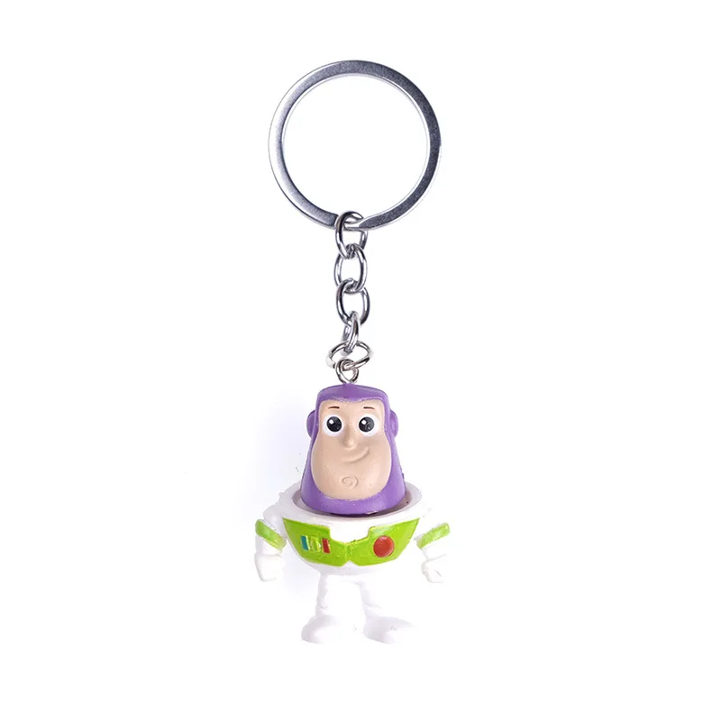 Disney Cute Movie Toy Story 4 Woody Buzz Lightyear PVC Action Figure Keychain Jessie KeyRing Toys for Children Gift | Украшения и