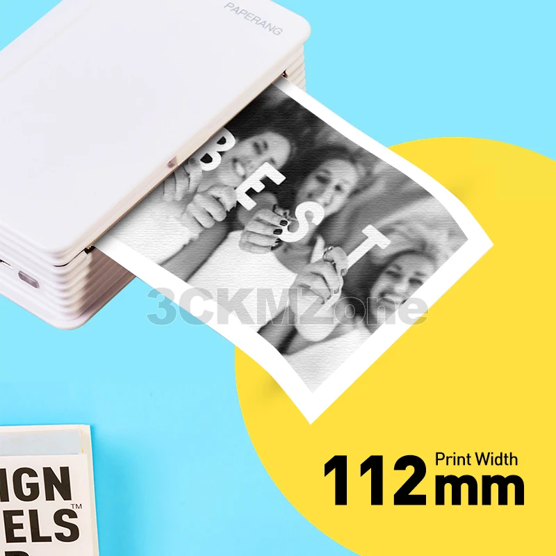 Paperang MAX 112 мм портативный термопринтер с Bluetooth мини-фотопринтер для мобильного телефона android ios карманная машина
