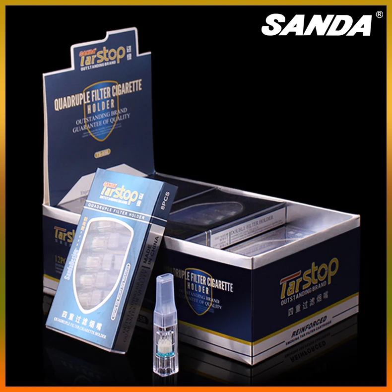 SANDA одноразовый держатель для сигарет четыре тяжелых фильтрующие фильтры
