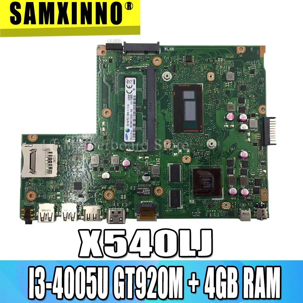 X540LJ материнская плата для ноутбука ASUS X540LJ X540L F540L X540 тестовая оригинальная материнская плата I3-4005U GT920M+ 4 Гб оперативной памяти