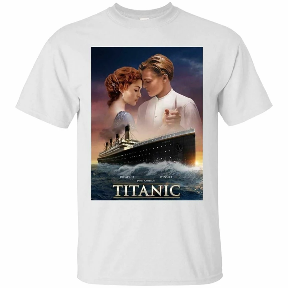 Titanic Leonard Dicaprio Movie Poster идеальный подарок Классная футболка. Популярная футболка