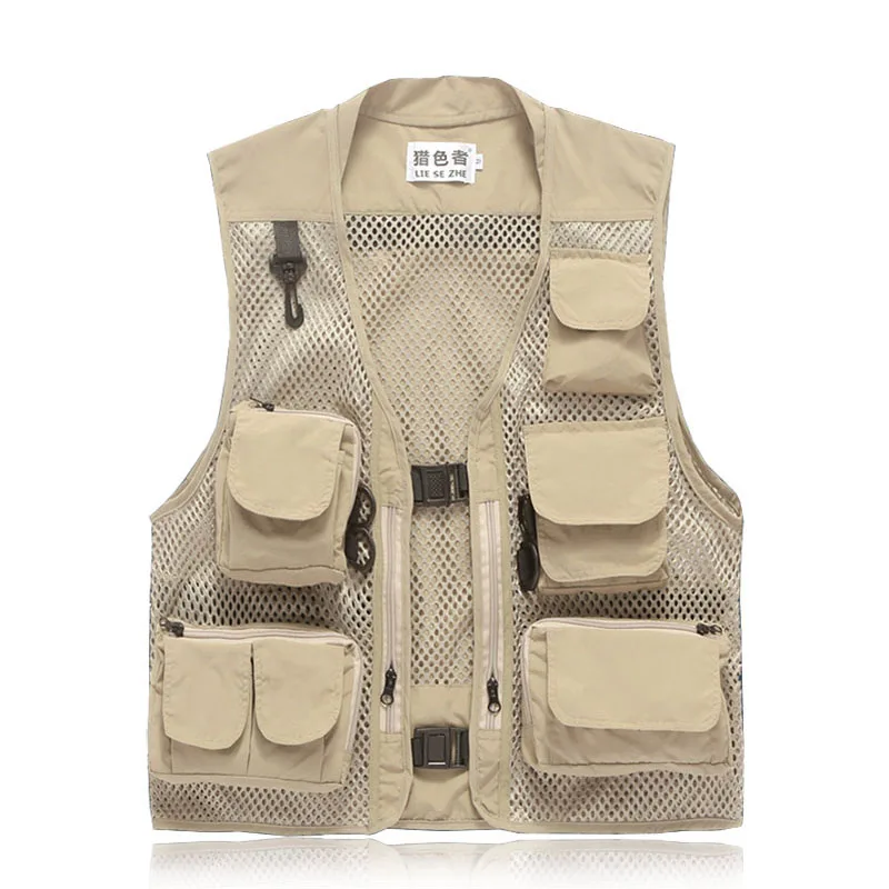 Мужской охотничий жилет M-3XL Mesh Сверхлегкий военный тактический Molle для