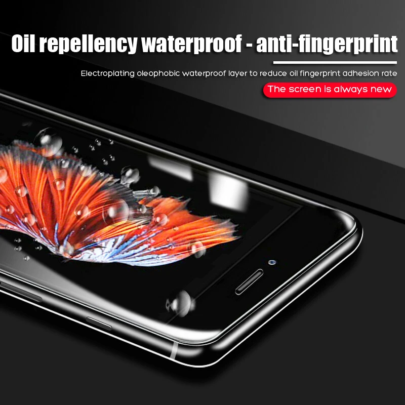 2.5D полностью изогнутое закаленное стекло для IPhone 7 6 6S Plus Защитная пленка экрана