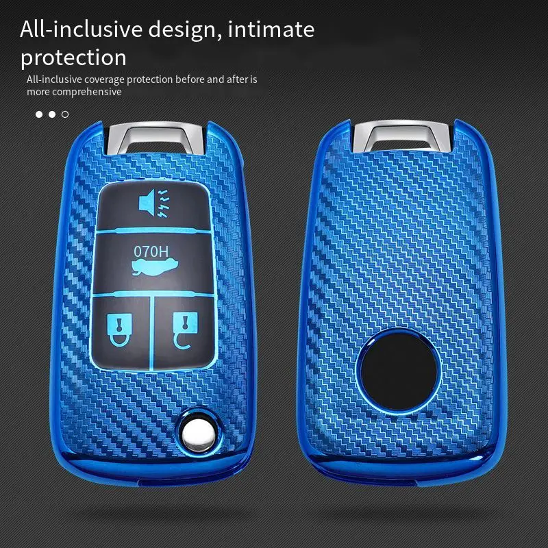 

Carbon Fiber TPU Car Key Case Cover For Buick Chevrolet Cruze Opel Vauxhall Insignia Astra J Zafira C Mokka Encore Accessories