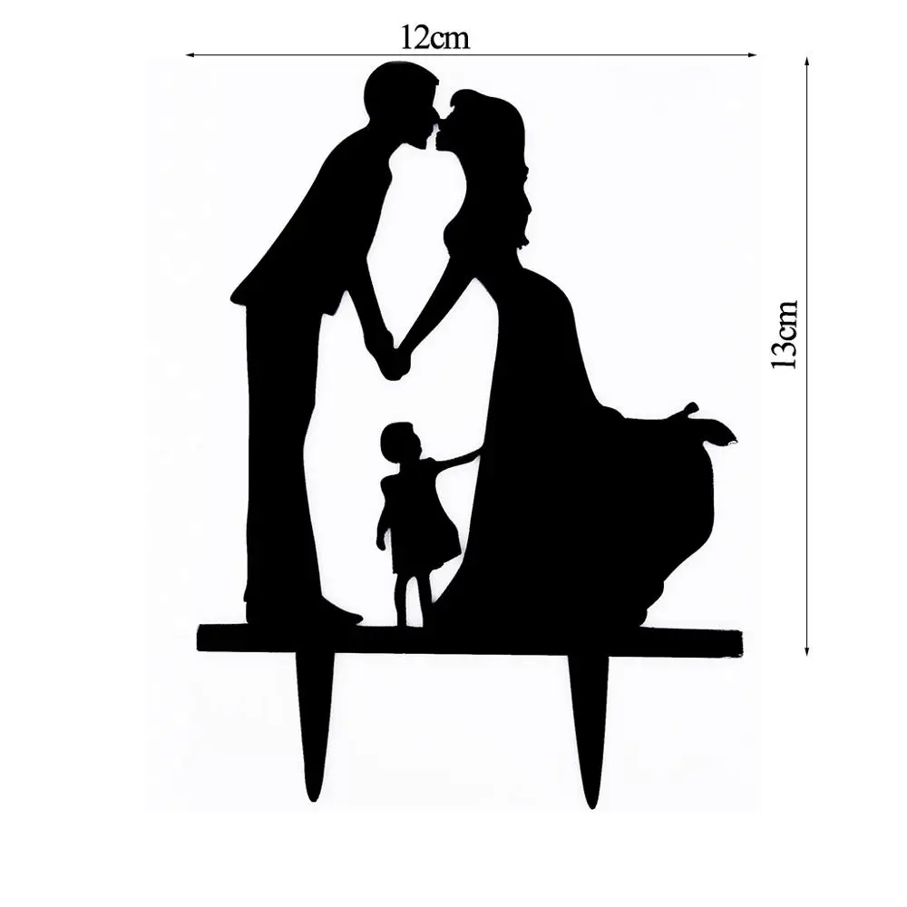 Cake Topper 38 Украшения на свадебный торт, фигурки из черного цвета в виде жениха и невесты Mr Mrs с кошечкой для маленьких собак торт топпера, свадебные Обручение вечерние украшения торта вечерние свадебные сувениры - Цвет: Cake Topper 38