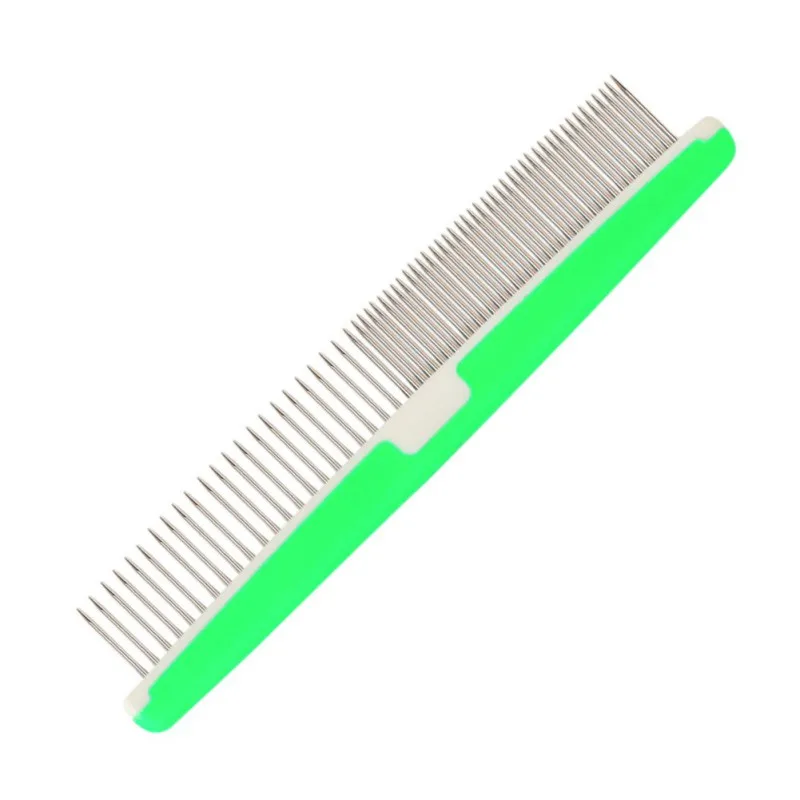 

s Pet Cats And Dogs Color Plastic Comb Hair Opening Knot Beauty Sparse And Dense Double Tooth Row Comb