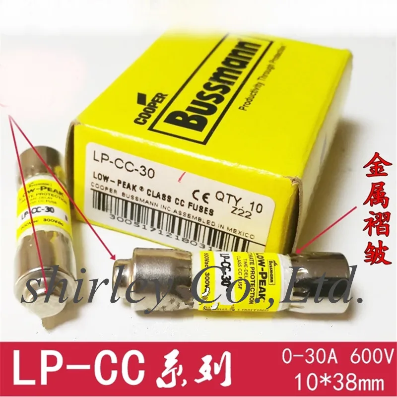 100% Новые оригинальные импортные плавкие предохранители 10X38 буссманн 2 600 В 10*38 мм