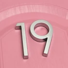 Дверная табличка 2 шт.компл., серебристый или черный цвет, Домашний номер, 6 см, декоративные буквы и цифры, табличка, АБС-пластик, наклейка на почтовый ящик, этикетка цифры на дверь почтовый ящик уличный почтовый ящи