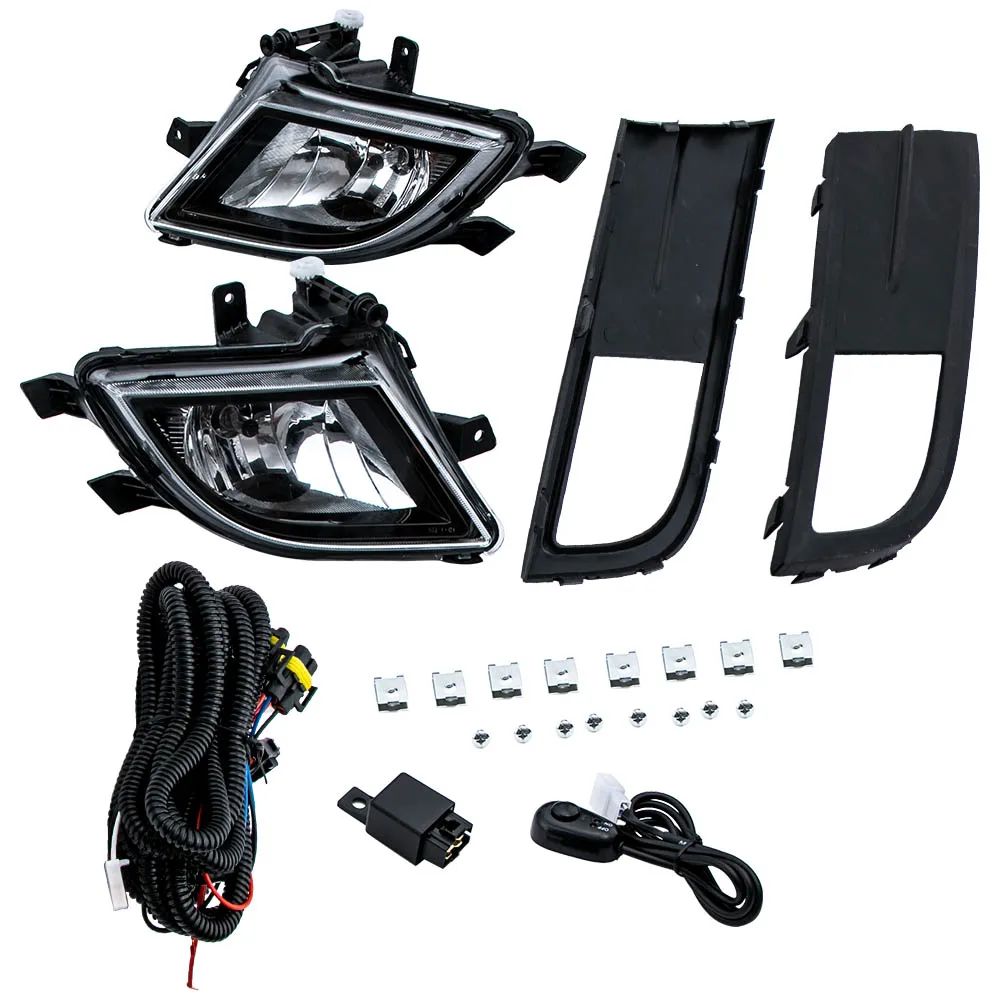 

2015 2016 2017 For VOLKSWAGEN VW JETTA FRONT BUMPER CHROME DRIVING FOG LIGHTS LAMPS