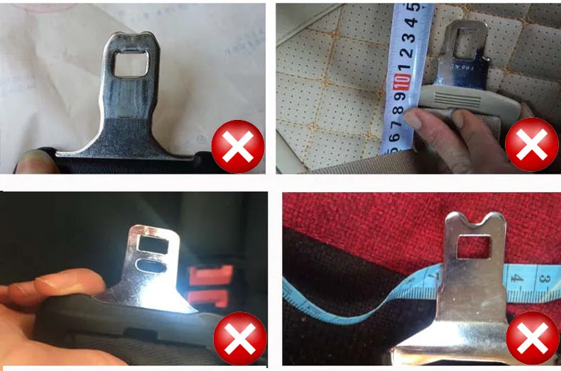 1PCS Free Car Logo Universal Vehicle Seat Belt Extension Padding Extender Strap Safety Buckle Clip Plug