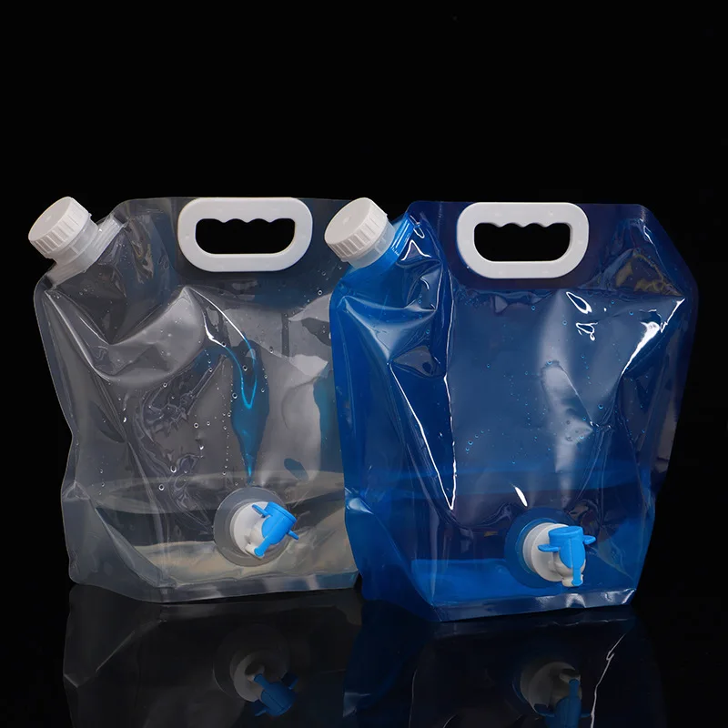 Походные переносные складные мешки для воды объемом 5 л/10 л переносчик питьевой