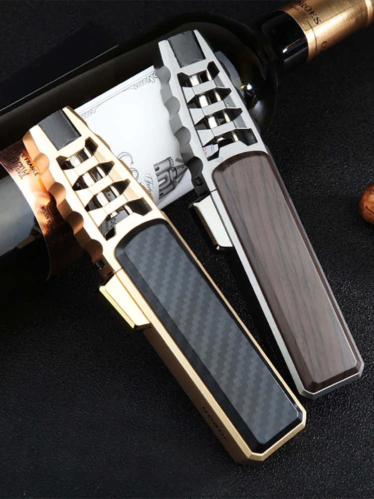 jobon upscale jet turbo lighter fixed flame metal super firepower 1300c kitchen field bbq gadgets for men free global shipping