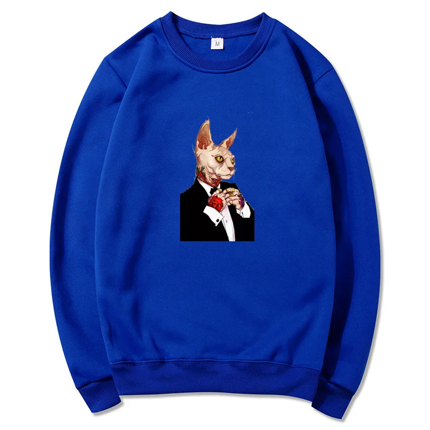 Мужская Флисовая Толстовка свободного покроя с принтом напитков модная одежда