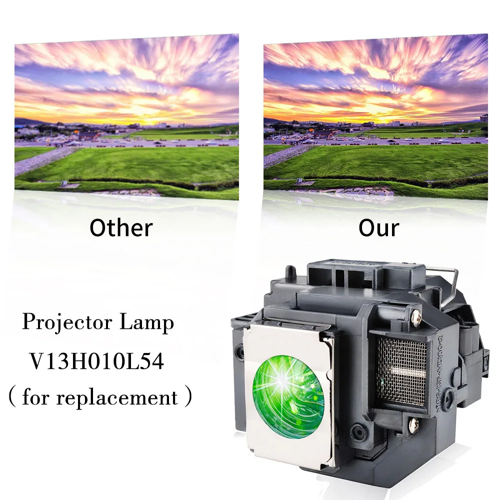 Лампа ELPLP55/V13H010L55 для проектора Epson EB S7 S72 S8 S82 W7 W8 W8D X7 X72 X8 X8e/EH TW450/EX31 EX51 EX71/H309A H309C|Лампы