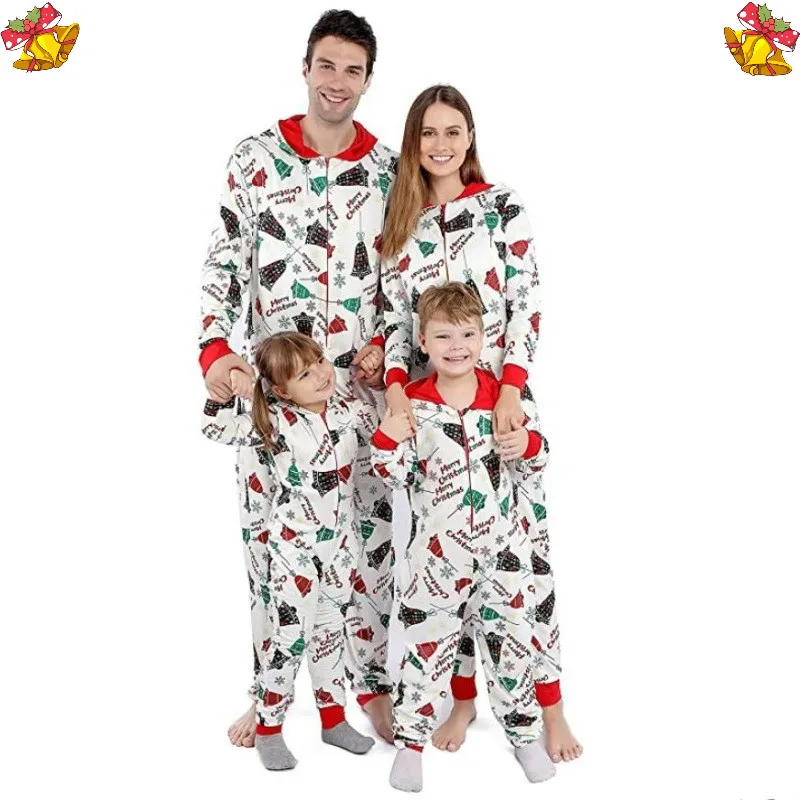 2021 Family Matching Christmas Onesies Pajamas Xmas Holiday PJs Women Men Kid Couples Adult Vacation Cute Printed Loungewear