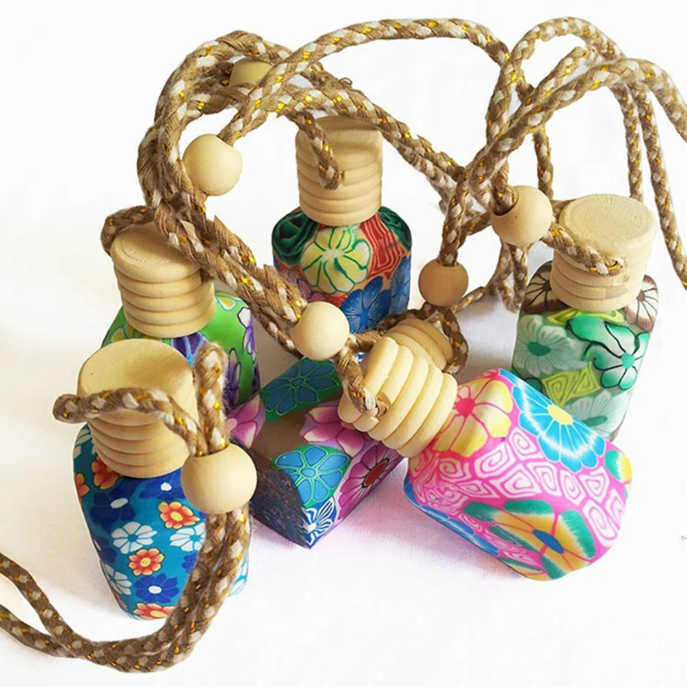 Автомобильный освежитель воздуха аромат духи кулон из полимерной глины пустой