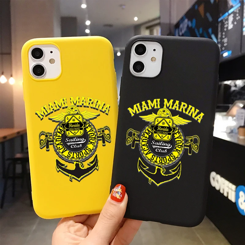 Мягкий чехол для телефона из ТПУ с изображением Майами Марины iPhone 11 Pro X XS XR MAX 7 8 6