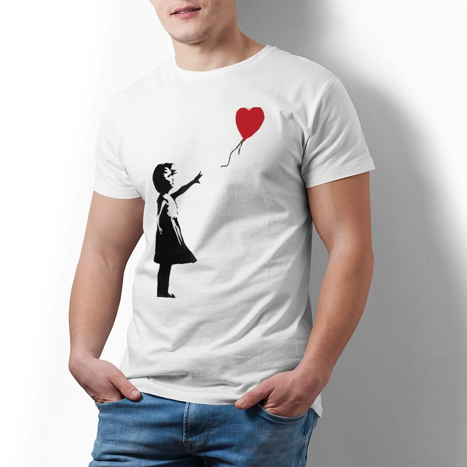 

Fun Heart Love Womens Tshirt Cotton Short-Sleeve T Shirt Printed Classic Tee Shirt Male Oversized