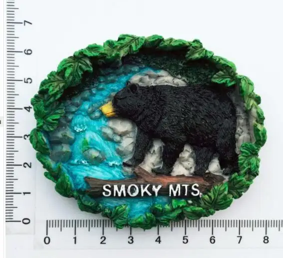 Магнитная наклейка на холодильник с изображением больших Дымчатых гор