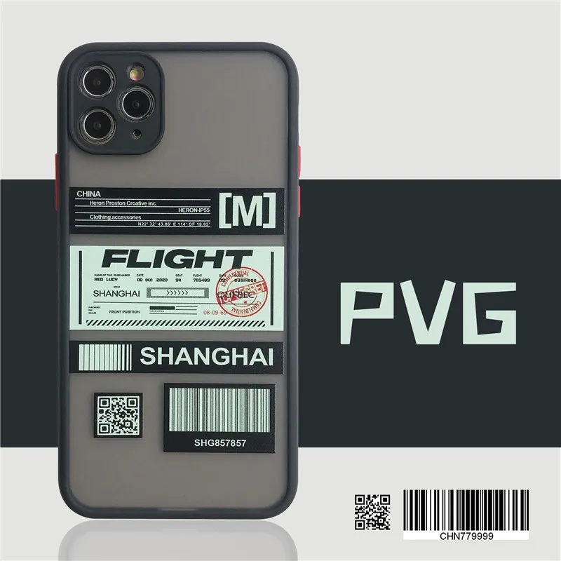 

Matte clear Personalized ticket Couples Phone Cover Case For Iphone X 11 pro Xs Max Xr 10 8 7 6 6s Plus Luxury hard Coque Fundas