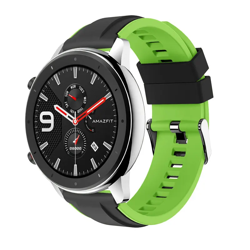 Силиконовый ремешок для Xiaomi Huami Amazfit GTR 47 мм 42 смарт-браслет мужчин и женщин