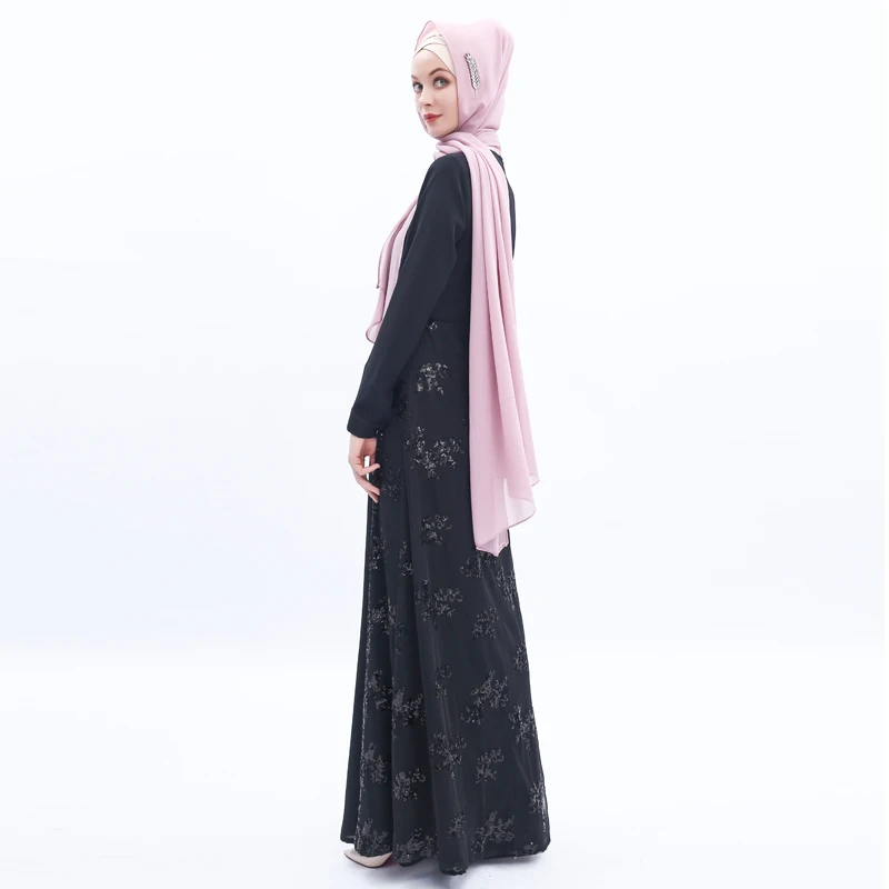 Sequin Abaya Turkish Dresses Dubai Hijab Muslim Dress Caftan Islam Clothing Abayas For Women Kaftan Tesettur Ebise Djelaba Femme