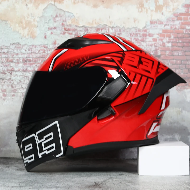 Модульный мото rcycle шлем флип анфас гоночный шлем cascos para мото двойной объектив может быть оснащен Bluetooth capacete DOT - Цвет: 13