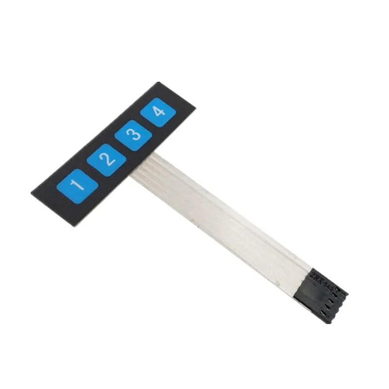 20 шт./лот 1x4 4 кнопочный матричный мембранный переключатель клавиатура Панель