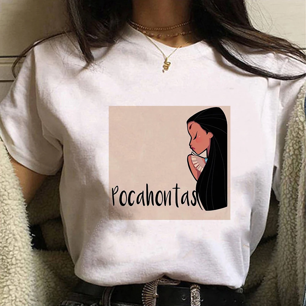 

Princess Elsa Women T-shirt Aesthetic Fashion Short Sleeve Trendy Versatile Cartoon Simplicity Frozen Disney Tshirt Vetement