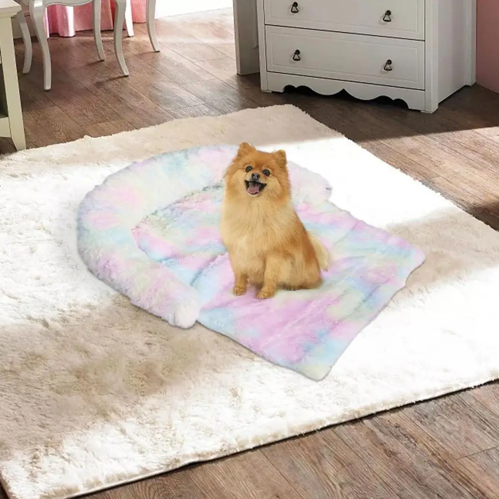 

Dog Bed Mat Soft Plush Pet Bed Sofa Washable Dog Bed Pad Plush Kennel Plush Blanket Comfortable Durable For Dogs And Cats