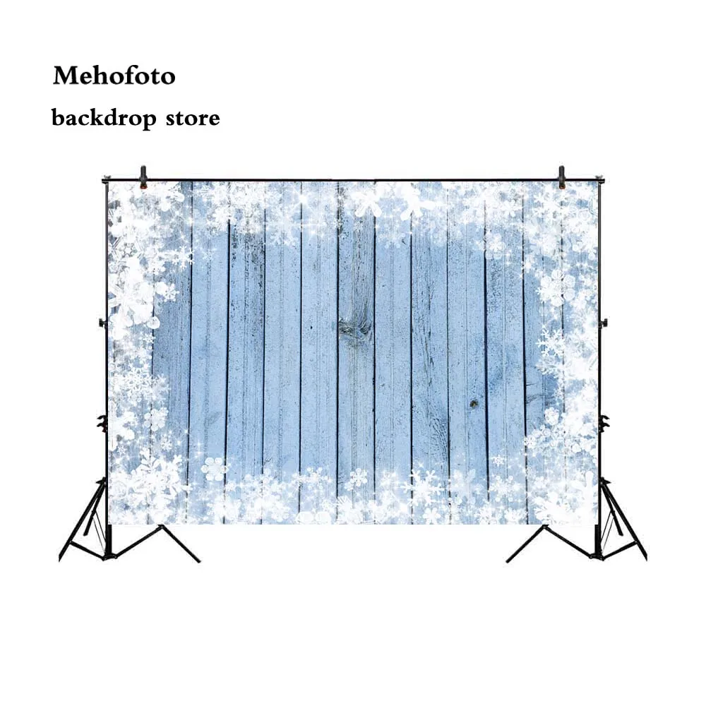 Фотофоны деревянный белый пол Снежинка фото Фон Стенд студия Рождество