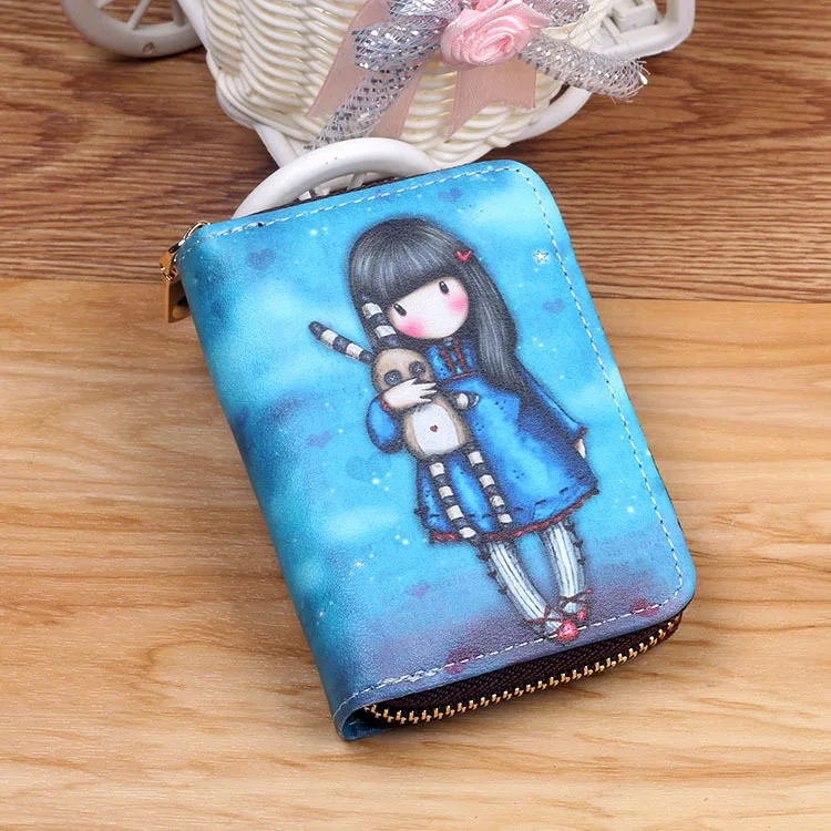 

Organ multi-card position Korean zipper cartoon cute card package female credit card bank card ID card set
