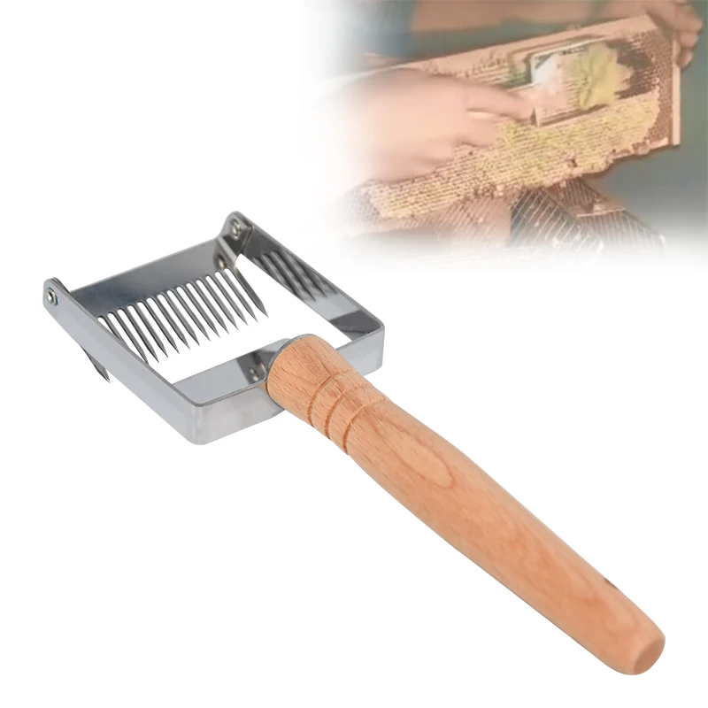 Пчеловодческий Пчелка оборудование сотовой скребок деревянная ручка инструмент