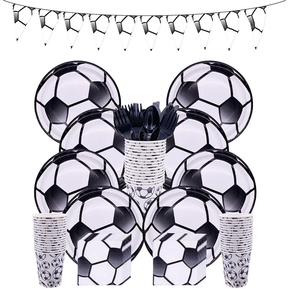 Горячая Распродажа одноразовая посуда тарелки салфетки баннеры чашки подарки