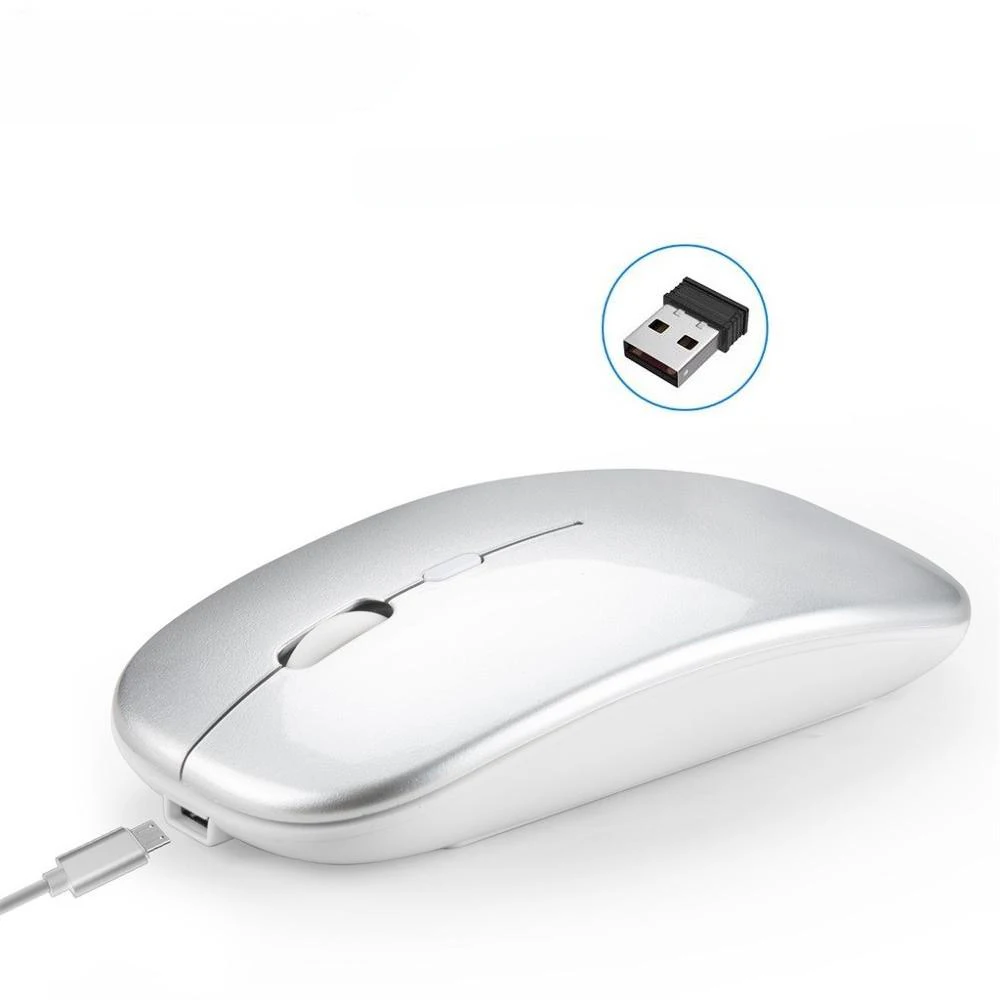 Беспроводная оптическая сенсорная мышь с USB-приемником тонкие бесшумные