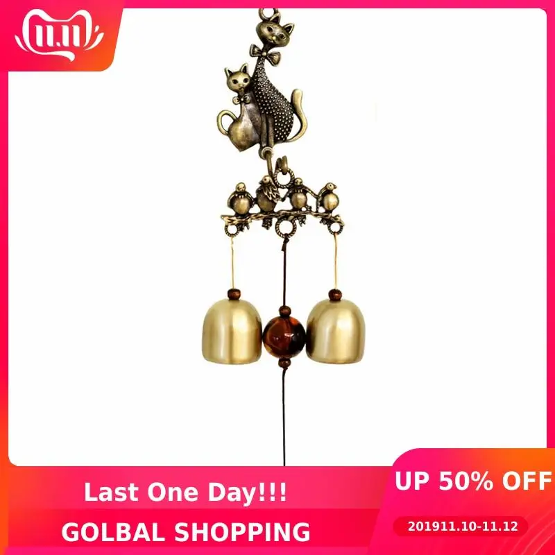 Ветряные колокольчики для родителей и детей кота киски металлические ветряные в